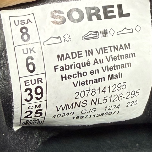 Sorel Joan Now City Loafers with Lug Sole Women SZ 8- Box 16 - Picture 7 of 7